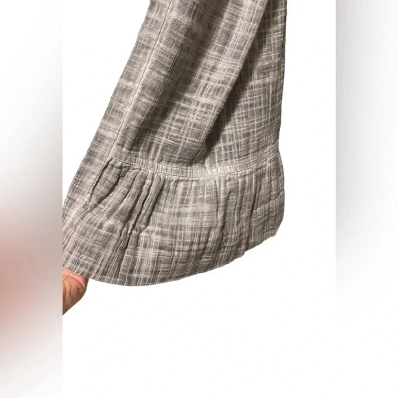 Soft Surroundings Raleigh Pants Cotton Gauze Ruffle Hem Wide Leg - Picture 5 of 12